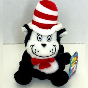CAT IN THE HAT 🎩 Dr Seuss Black Cat In the Hat Palm Pals by Aurora NWT